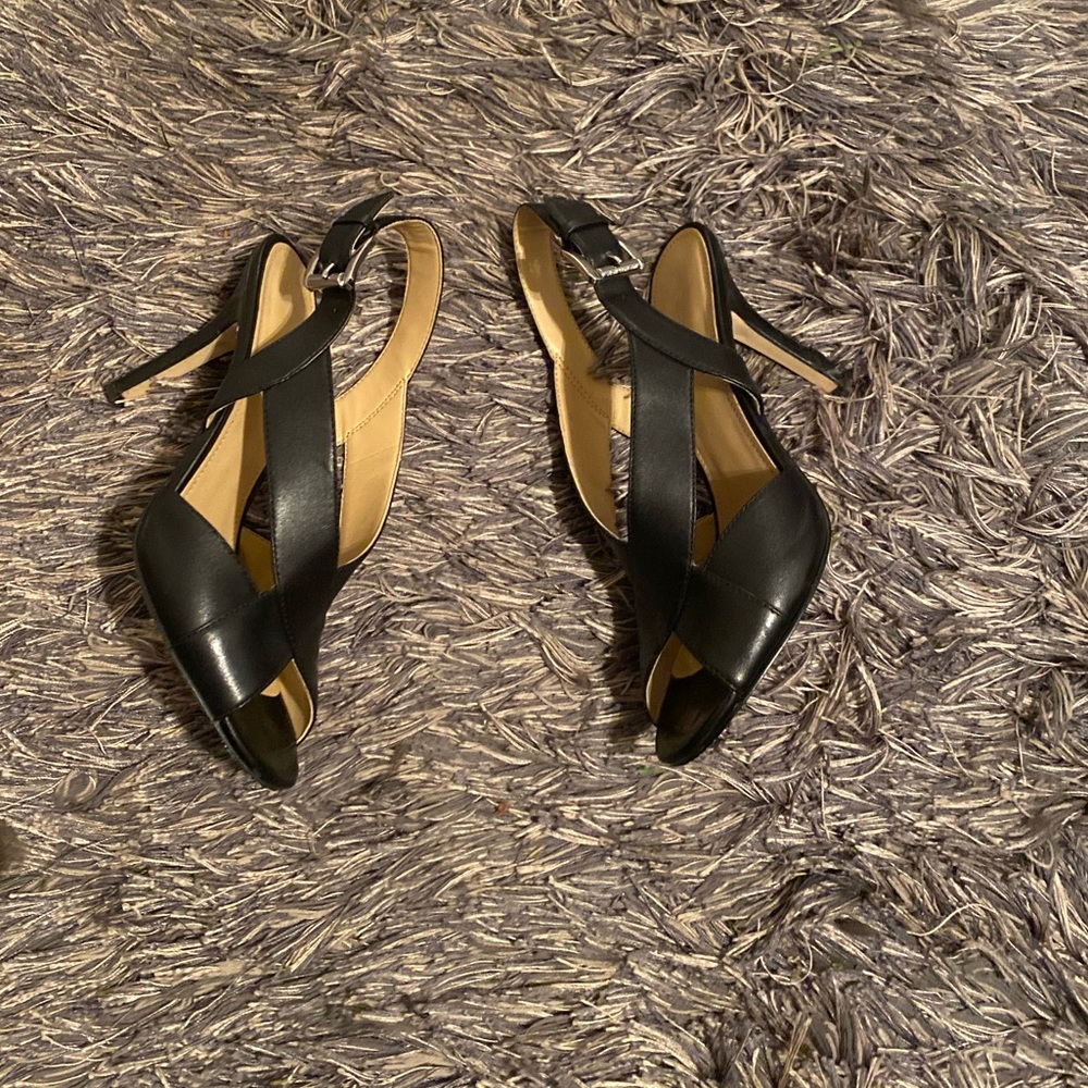 Michael Kors black open toe heel - Picture 3 of 6
